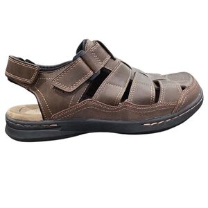 Croft & Barrow Ortholite Men's Fisherman Dark Brown Sandals Size 10